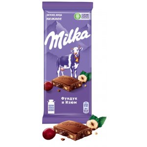 Шоколад Milka Молочный с Фундуком и Изюмом