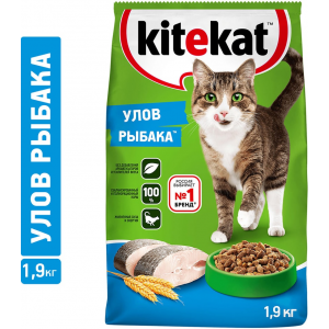 Сухой корм для кошек Kitekat "Улов рыбака"