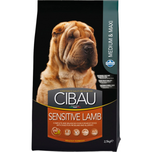 Сухой корм Farmina Cibau Sensitive Lamb Medium&Maxi с ягненком для собак средних и крупных пород