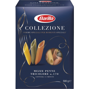 Макароны Barilla Collezione Mezze Penne Tricolore