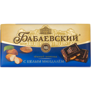 Шоколад Бабаевский Темный с целым миндалем 200г