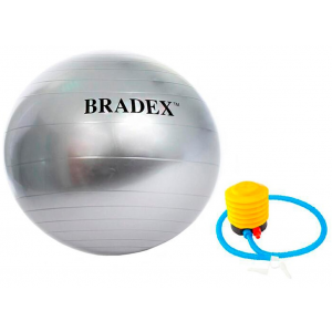 Мяч для фитнеса с насосом Bradex