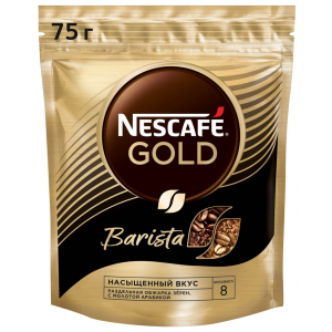 Кофе молотый в растворимом Nescafe Gold Barista Nestle