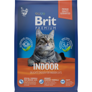Корм сухой для кошек Brit Premium Indoor