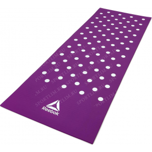 Тренировочный коврик REEBOK Пятна, 7 мм, пурпурный