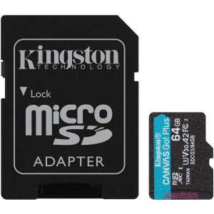 Карта памяти Kingston Micro SDXC Canvas Go 64GB