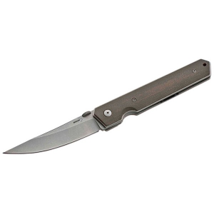 Нож складной Kwaiken Folder Micarta (IKBS®) Boker Plus 01BO291 сталь AUS-8 Stonewash Plain рукоять микарта