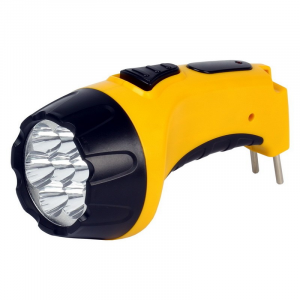 Аккумуляторный светодиодный фонарь 7 LED с прямой зарядкой Smartbuy, желтый (SBF-86-Y)/100, цена за 1 шт