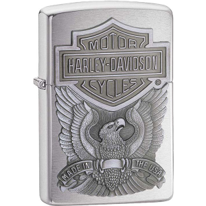 Зажигалка Zippo Harley-Davidson Made In USA Emblem № 200HD.H284, Brushed Chrome