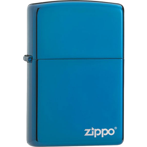 Зажигалка Sapphire Zippo Logo №20446ZL, с фирменным логотипом