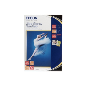 Фотобумага Epson, C13S041943, глянцевая, формат (4 x 6), 50 листов
