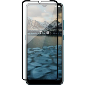 Защитное стекло Full Glue для Nokia 2.4 (black) LuxCase