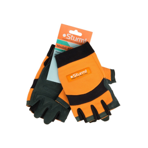 Рабочие мужские перчатки с обрезанными пальцами sturm р.l 8054-02-l