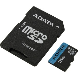 Карта памяти 128Gb MicroSD ADATA Premier Class 10 (AUSDX128GUICL10A1-RA1)