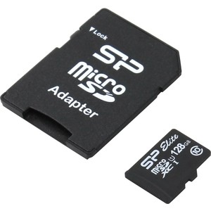 Карта памяти Silicon-Power ELITE microSDXC 128GB UHS Class 1 Class 10 SP128GBSTXBU1V10SP
