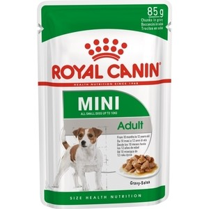 Пауч Royal Canin Mini Adult Gravy-Salsa кусочки в соусе сальса для собак мелких пород