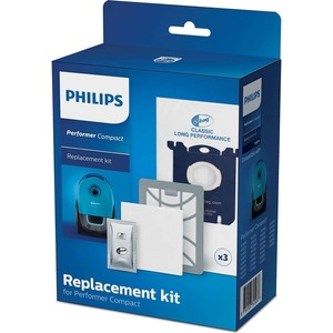 Сменный комплект аксессуаров Philips FC8074/01 белый синий