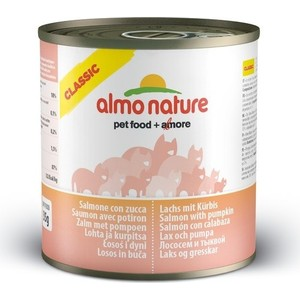 Консервы Almo Nature Classic Adult Cat with Salmon and Pumpkin с лососем и тыквой для кошек
