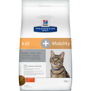 Корм сухой Hill's Prescription Diet k/d+Mobility Kidney+Joint Care для кошек поддержания здоровья почек и суставов