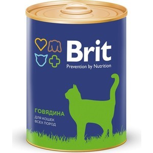 Консервы Brit Premium Cat Beef говядина для взрослых кошек