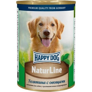 Консервы для собак Happy Dog "Natur", с телятиной и овощами, 400 г 71441