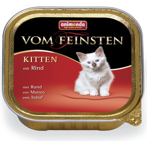 Консервы Animonda Vom Feinsten Kitten с говядиной для котят