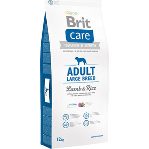 Сухой корм Brit Care Adult Large Breed Lamb&Rice гипоаллергенный с ягненком и рисом для взрослых собак крупных пород