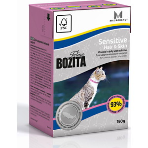 Bozita Sensitive Hair Skin консервы для кожи и шерсти кошек