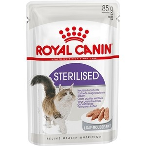 Паучи Royal Canin Sterilised Adult Cat Mousse паштет для стерилизованных кошек 85г (787601)