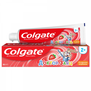 Зубная паста детская Colgate Доктор Заяц вкус Клубники