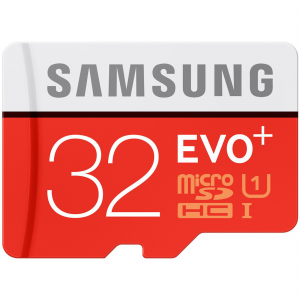 Флеш карта 32GB SAMSUNG EVO+ microSDHC Class 10,UHS-I 80MB/s (MB-MC32DA/RU)