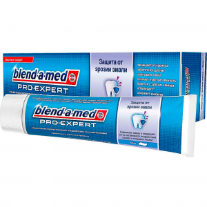 Зубная паста Blend-a-med ProExpert. Защита от эрозии эмали. Мята