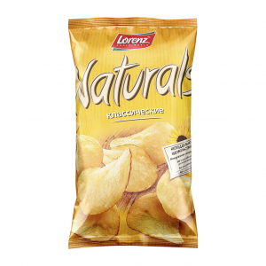 Чипсы Lorenz картофельные Naturals Классические с солью