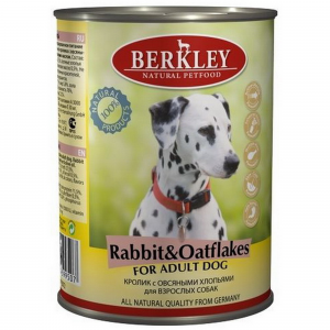 Корм для собак Berkley кролик с овсяными хлопьями