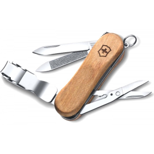 Нож перочинный Victorinox Nail Clip Wood 580 0.6461.63 (65мм 6 функций деревянная рукоять)