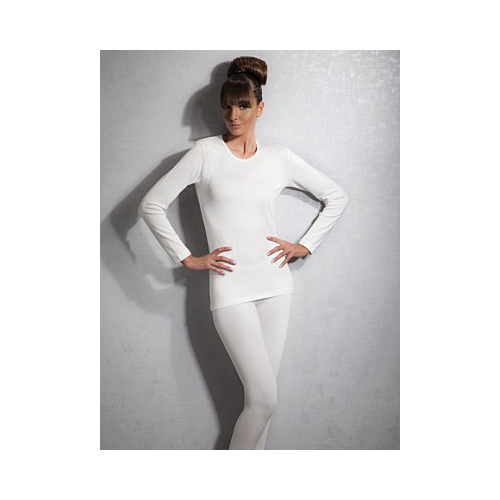 Белая женская термофутболка с длинными рукавами и с влагоотводящим эффектом Doreanse Thermo Comfort 8560c02