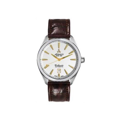 Швейцарские наручные мужские часы Atlantic 53750.41.21G. Коллекция Worldmaster