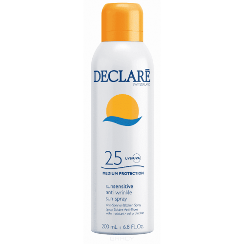 Declare, Солнцезащитный спрей SPF 25 с омолаживающим действием Anti-Wrinkle Sun Spray SPF 25, 200 мл