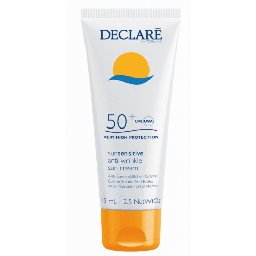 Declare, Солнцезащитный крем SPF 50+ с омолаживающим действием Anti-Wrinkle Sun Cream SPF 50+, 75 мл