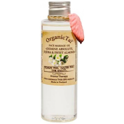 Organic Tai, Массажное масло для лица Face Massage Oil "Jasmin Absolute, Jojoba & Sweet Almond", 120 мл