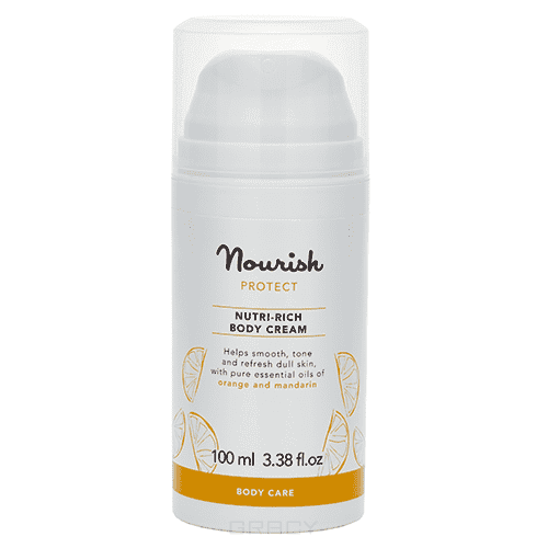 Nourish, Питательный крем для тела, для сухой кожи Nourish Protect Body Cream, 100 мл
