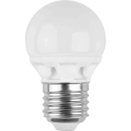 Лампа светодиодная LED3-G45/845/E27 3Вт шар 4500К бел. E27 260лм 220-240В Camelion 11376