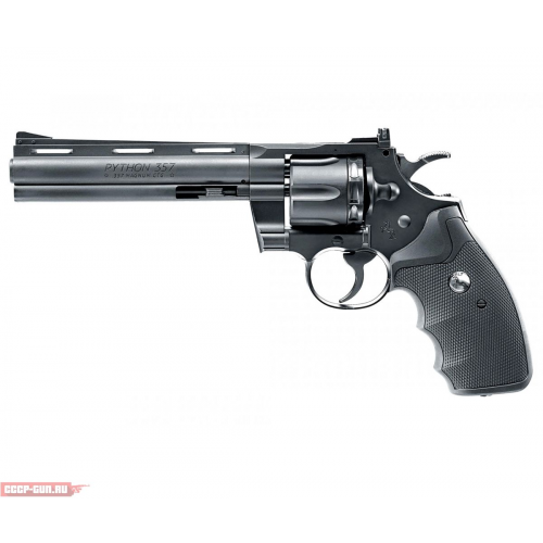Пневматический револьвер Umarex Colt Python .357 Black 6 (BB / пули)