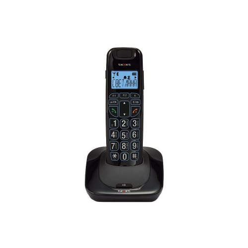 Телефон беспроводной DECT Texet TX-D7505A black чёрный