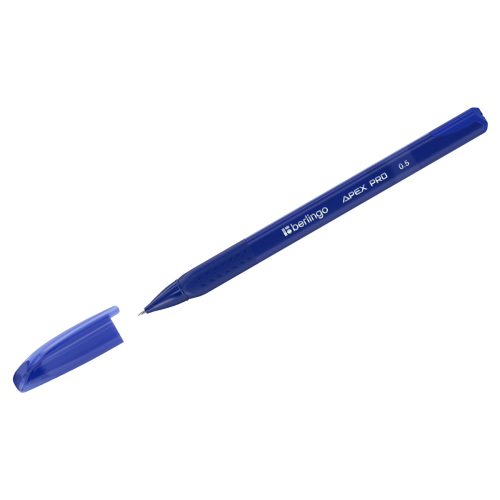 Ручка гелевая Berlingo "Apex Pro" синяя, 0,5 мм, трехгранный корпус Brg-CGp_50219