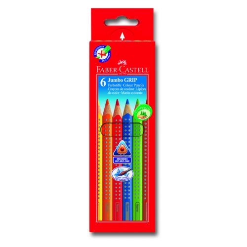 Набор карандашей цветных Faber-castell "Jumbo Grip" неоновые цвета, 5 цв в картоне Faber–Сastell FC-110994