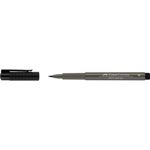 Ручка капиллярная Faber-Castell "Pitt artist pen" B, теплый серый 4 Faber–Сastell FC-167473