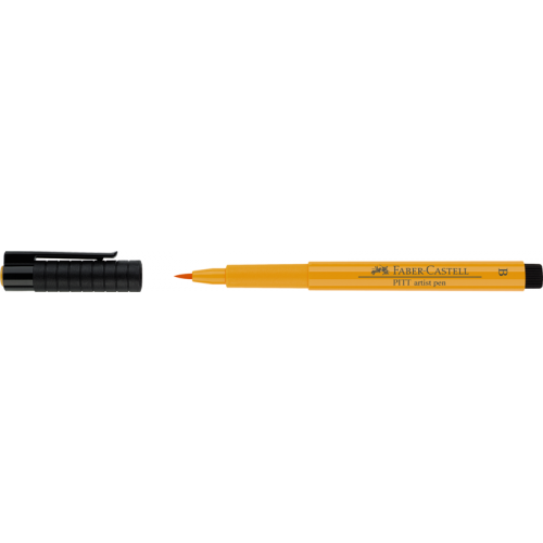 Ручка капиллярная Faber-Castell "Pitt artist pen" B, хром желтый темный Faber–Сastell FC-167409