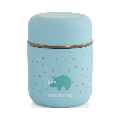 Детский термос для еды и жидкостей Miniland Silky Thermos Mini цвет голубой 280 мл 89244