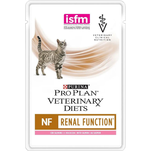 Влажный корм Purina Pro Plan Veterinary Diets NF для кошек, при патологии почек, с лососем, 85гр
